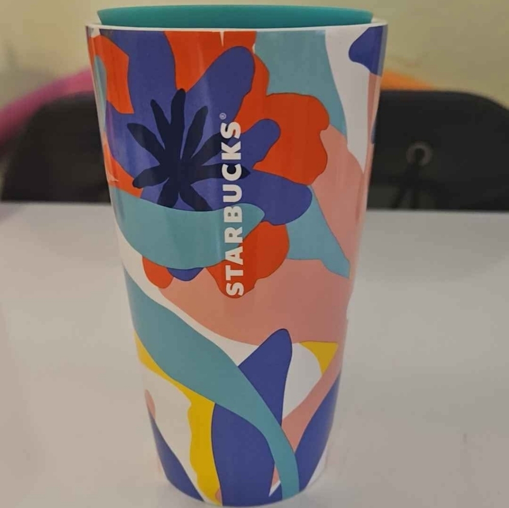 Starbucks Multicolor Floral Tumbler